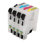 Ink Cartridges Compatible Refill Replacement With Permanent Chip 4 Colors for Inkjet Printer LC663
