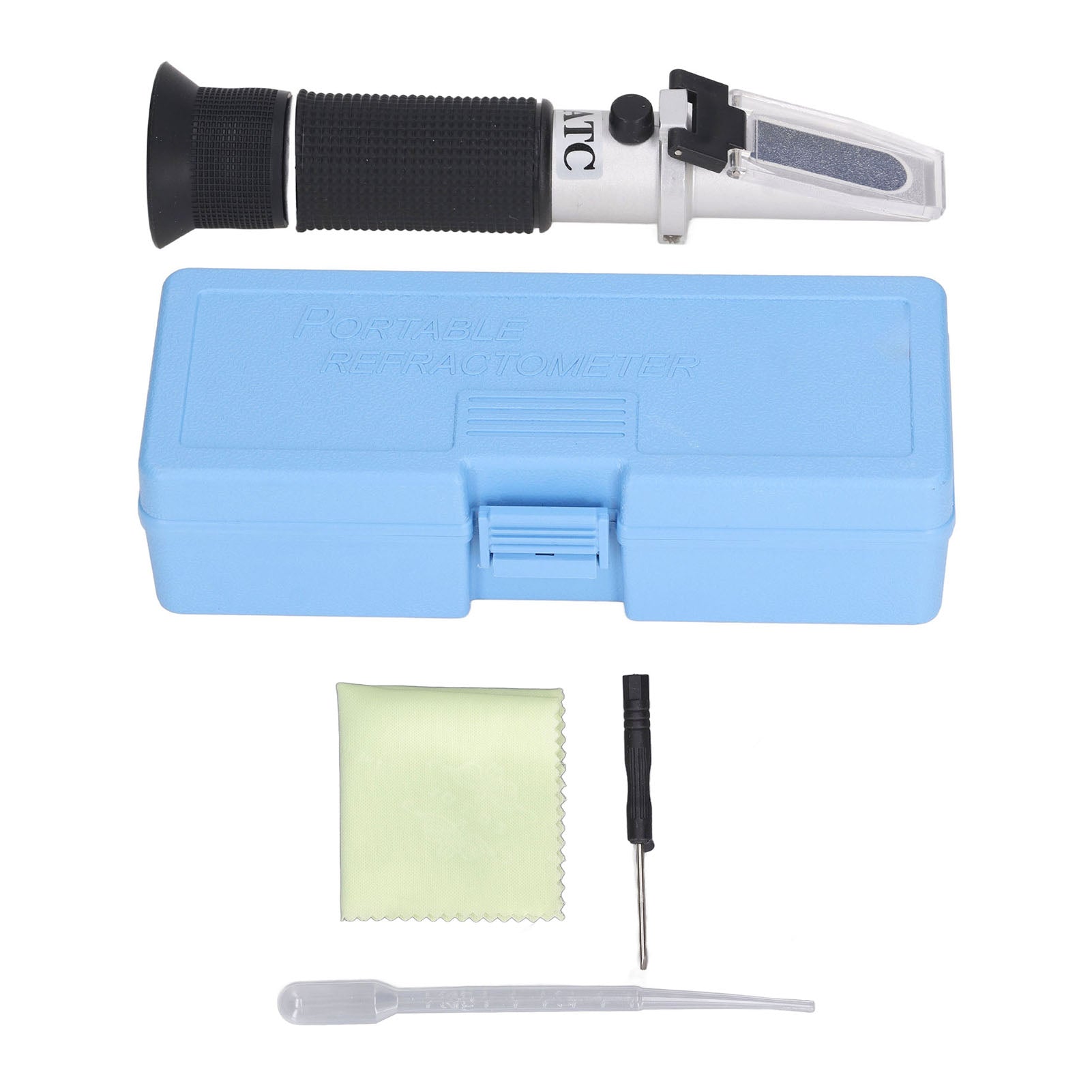 0‑32% Brix Meter Tester Refractometer Portable Handheld ATC Sugar Refractometer for Beverages