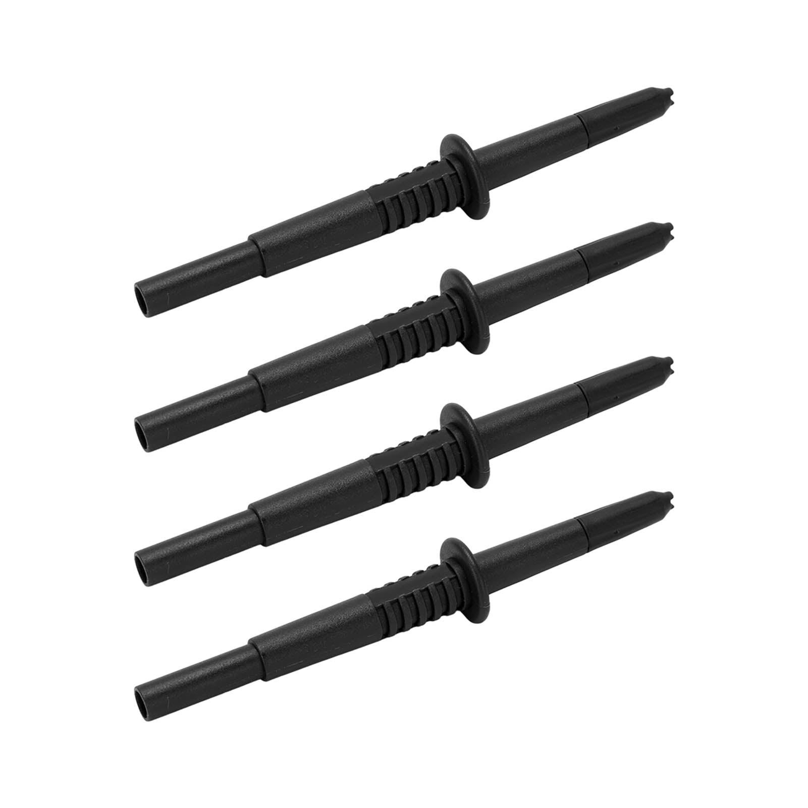 4Pcs Probe Pin 4mm Banana Socket Insulation Wire Piercing Probes for Electrical TestingBlack