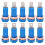 10pcs 4mm Banana Jack Socket Mount Binding Post Connector Adapter Panel for Electronic InstrumentBlue