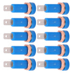 10pcs 4mm Banana Jack Socket Mount Binding Post Connector Adapter Panel for Electronic InstrumentBlue