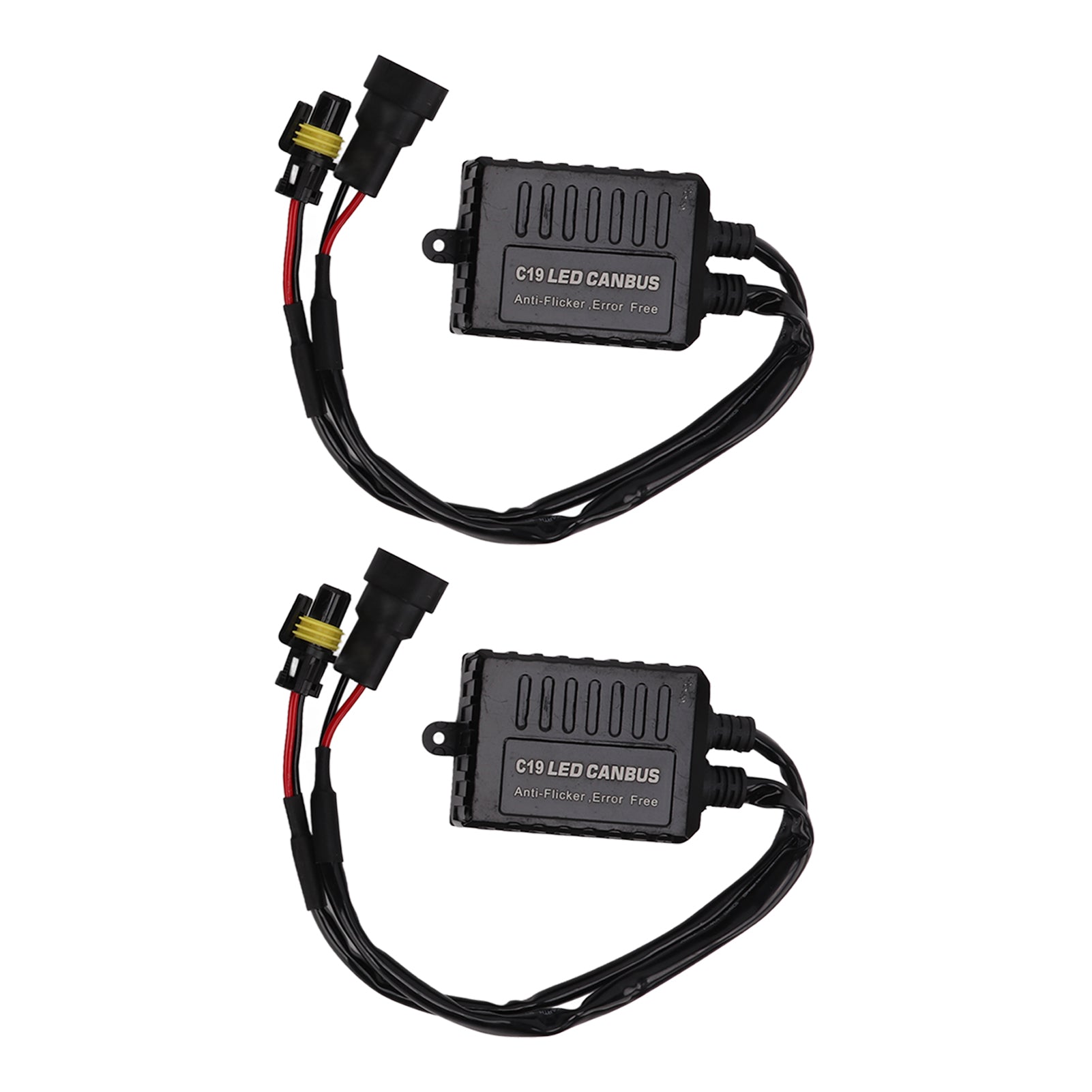 2pcs/set LED Resistance Decoder Anti Interference Anti Flicker Lamp Hoods Exterior Parts