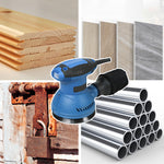 320W Professional Sander Portable Handheld Electric Sanding & Polishing Machine with Removable Dust Collection Bag 10pcs Sandpapers