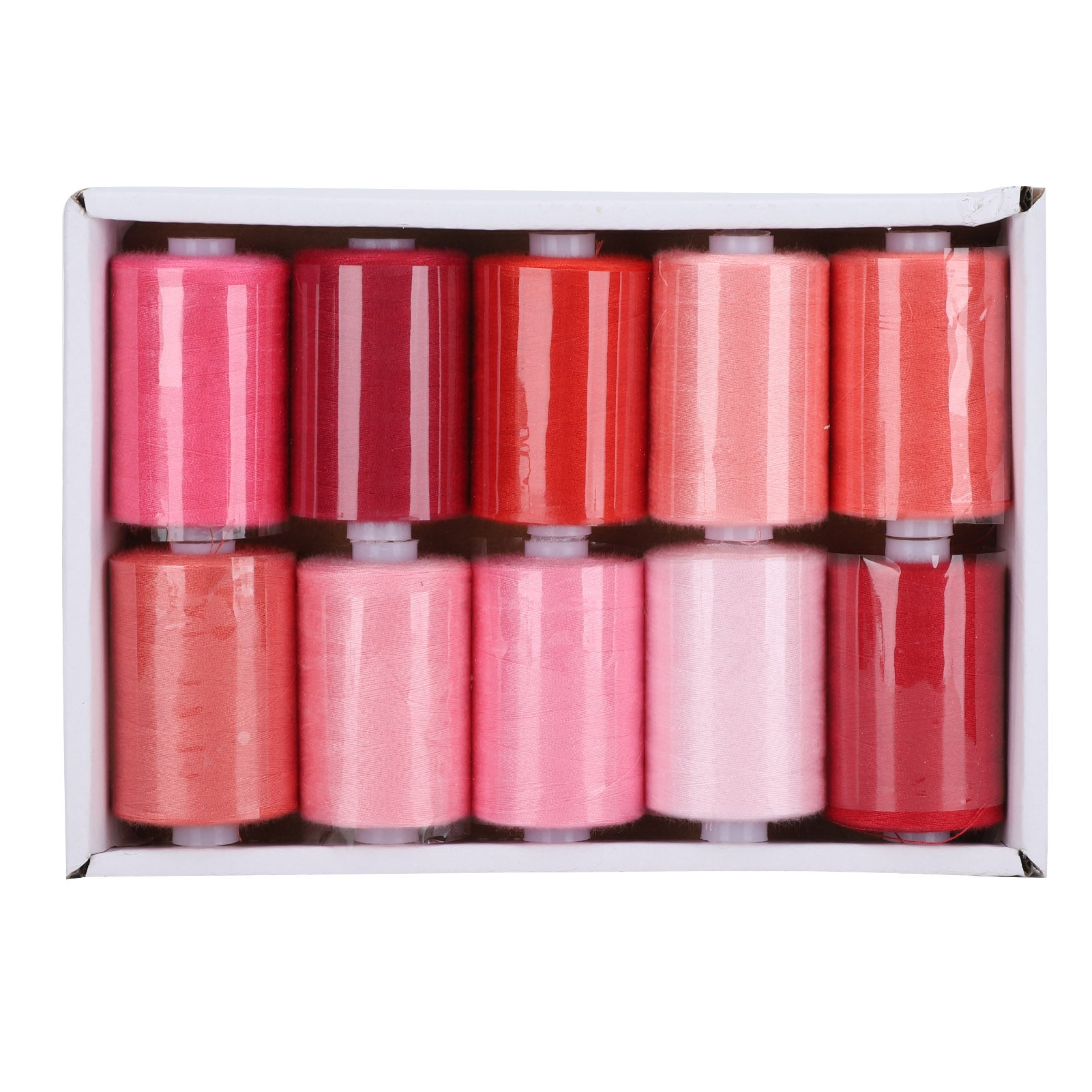10 Rolls Sewing Thread Set Household Pagoda Threads DIY Accessories 300 Yards 402Red