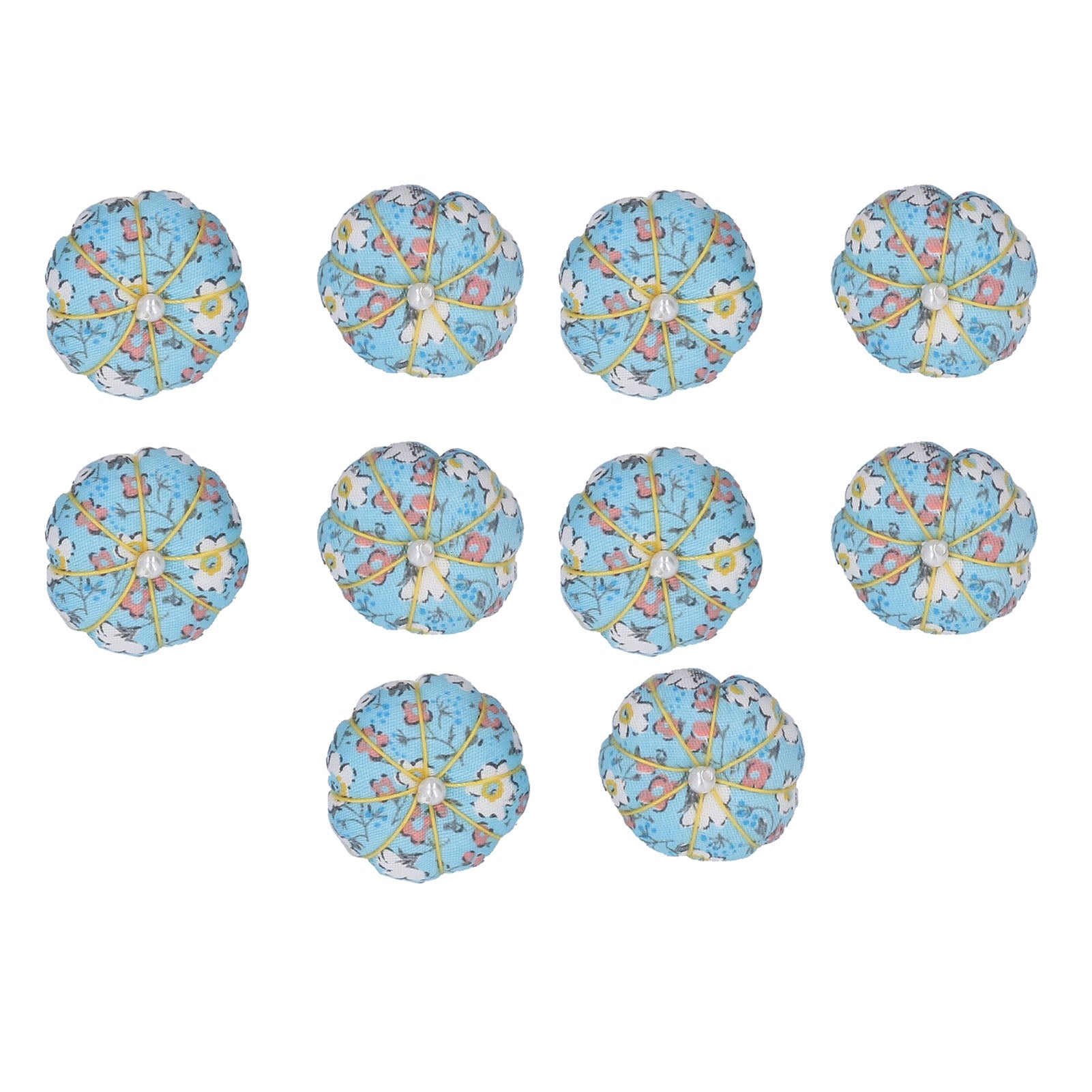 10 PCS Pin Cushion Light Weight Decorative Practical Cloth Material Cute Style Sewing Pin Cushion for Needlework Embroidery