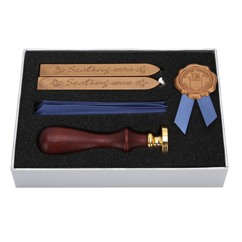 Sealing Wax Gift Box Retro Book Envelope Invitation Card Birthday Preasent Wooden Crafts