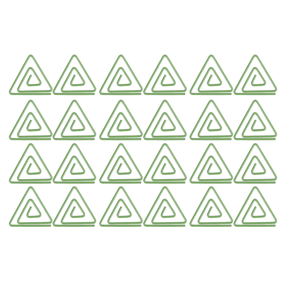 Triangular Paper Clip Document Drawing Paper Clips Stationery Tool Accessory 12pcs x 2 Box