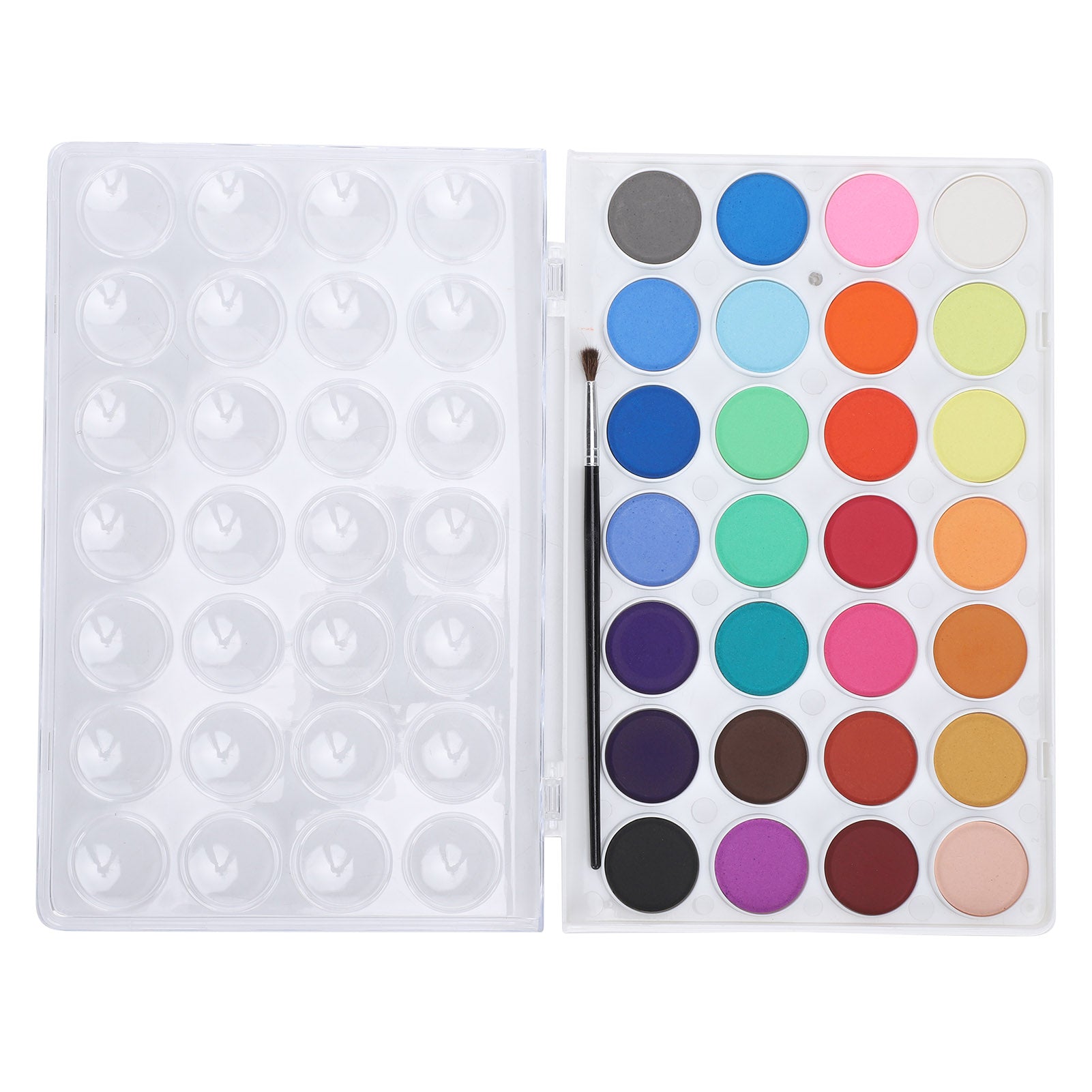 28 Colors Watercolor Paints Professional Portable Paint Block with Brush Art Supplies