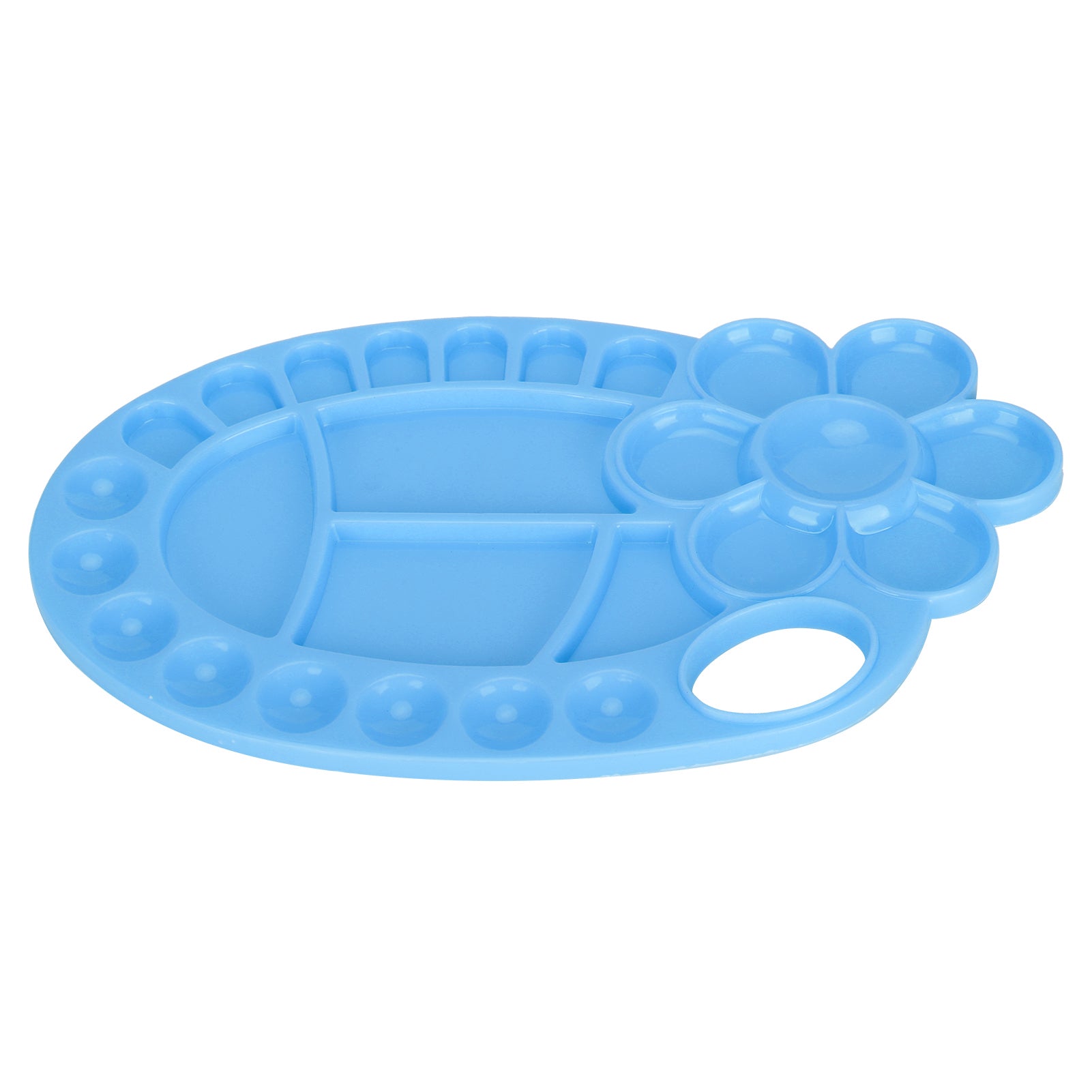 Paint Tray Palettes Plastic Watercolor Painting Palette DIY Craft Paint SuppliesBlue