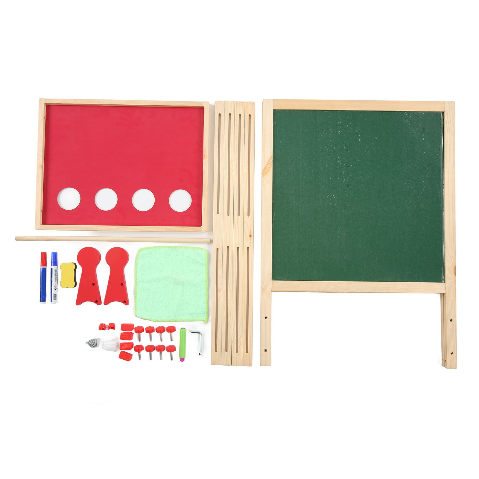 Kids Easel Bracket Type 4 Layer Thickened Dust Free Drawing Board Liftable Wooden Easel Kids Art Easel
