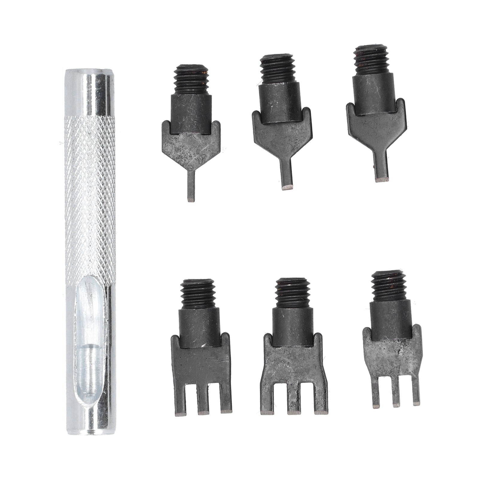 Prong Punch DIY Anticorrosion Interchangeable Head Lightweight Portable Leather Prong Punch