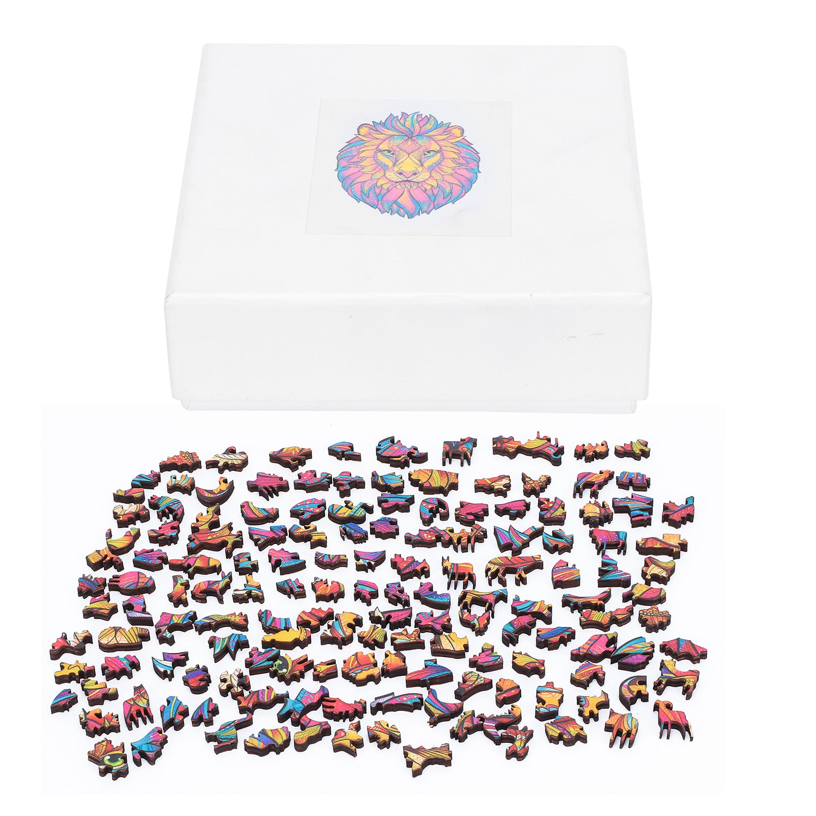 Wooden Puzzles Unique Shape Irregular Nature Animal Shaped Toy Jigsaw for Adults KidsA5