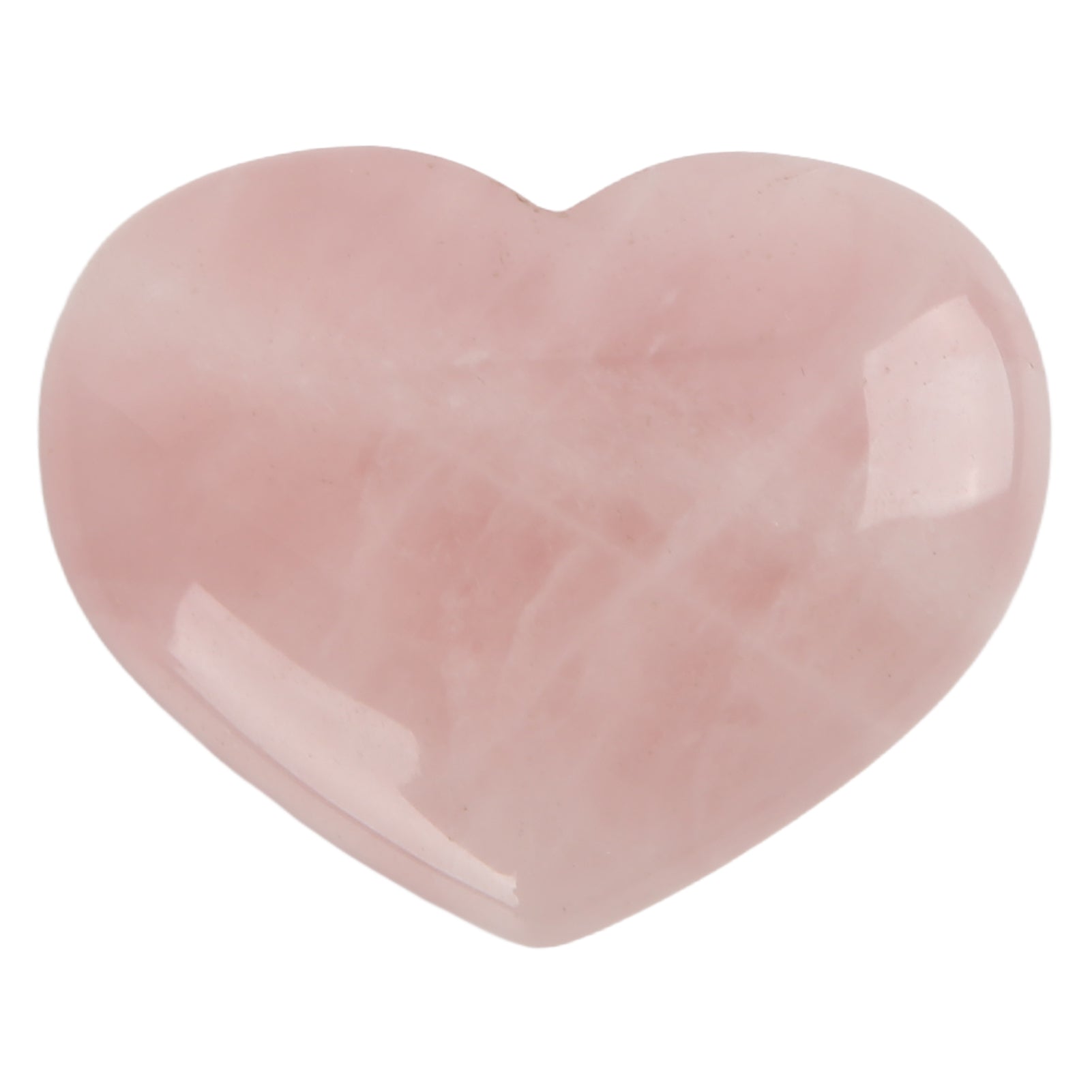 Heart Shaped Rose Quartz Anxiety Relief Receive Energy Premium Material Exquisite Texture Crystal Heart for Meditation