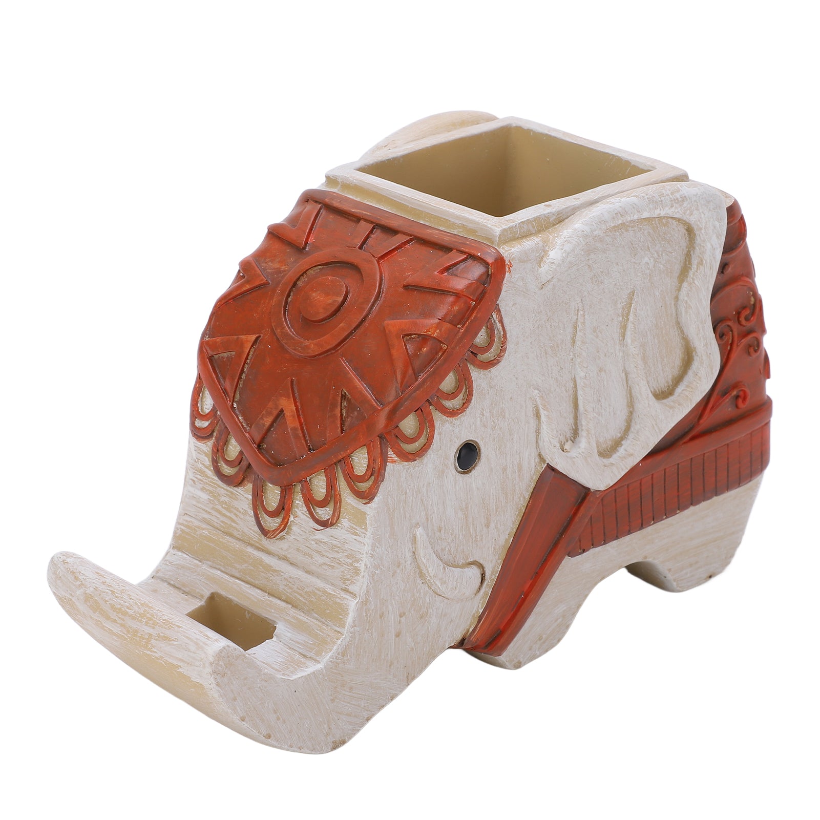 Elephant Pen Container Synthetic Resin Multi Purpose Storage Vivid Lovely Modeling Strong Durable Phone Stand