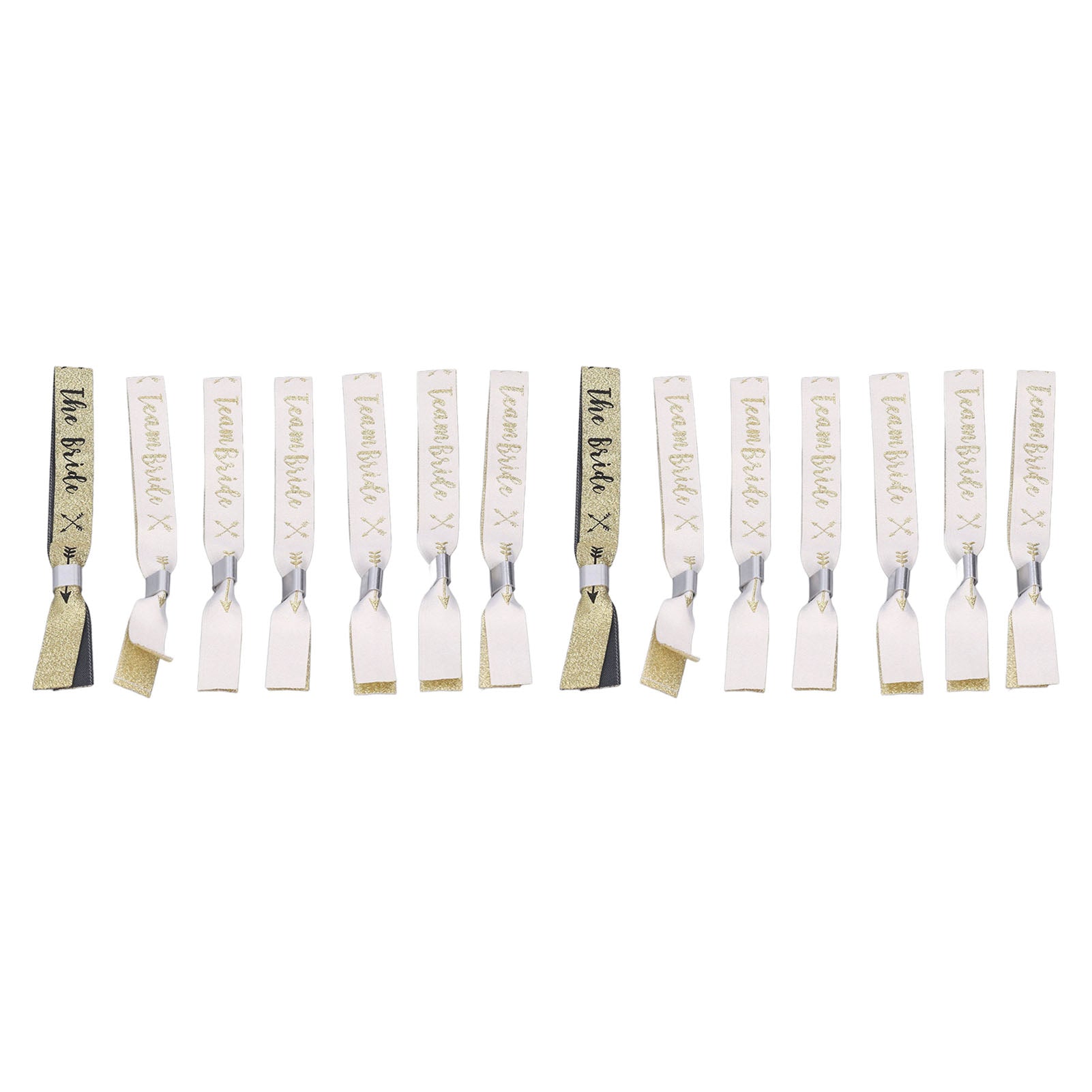 2 Packs Wedding Wristbands Waterproof Adjustable Glitter Wrist Bands Bridal Team Party Favors Wedding Decorations