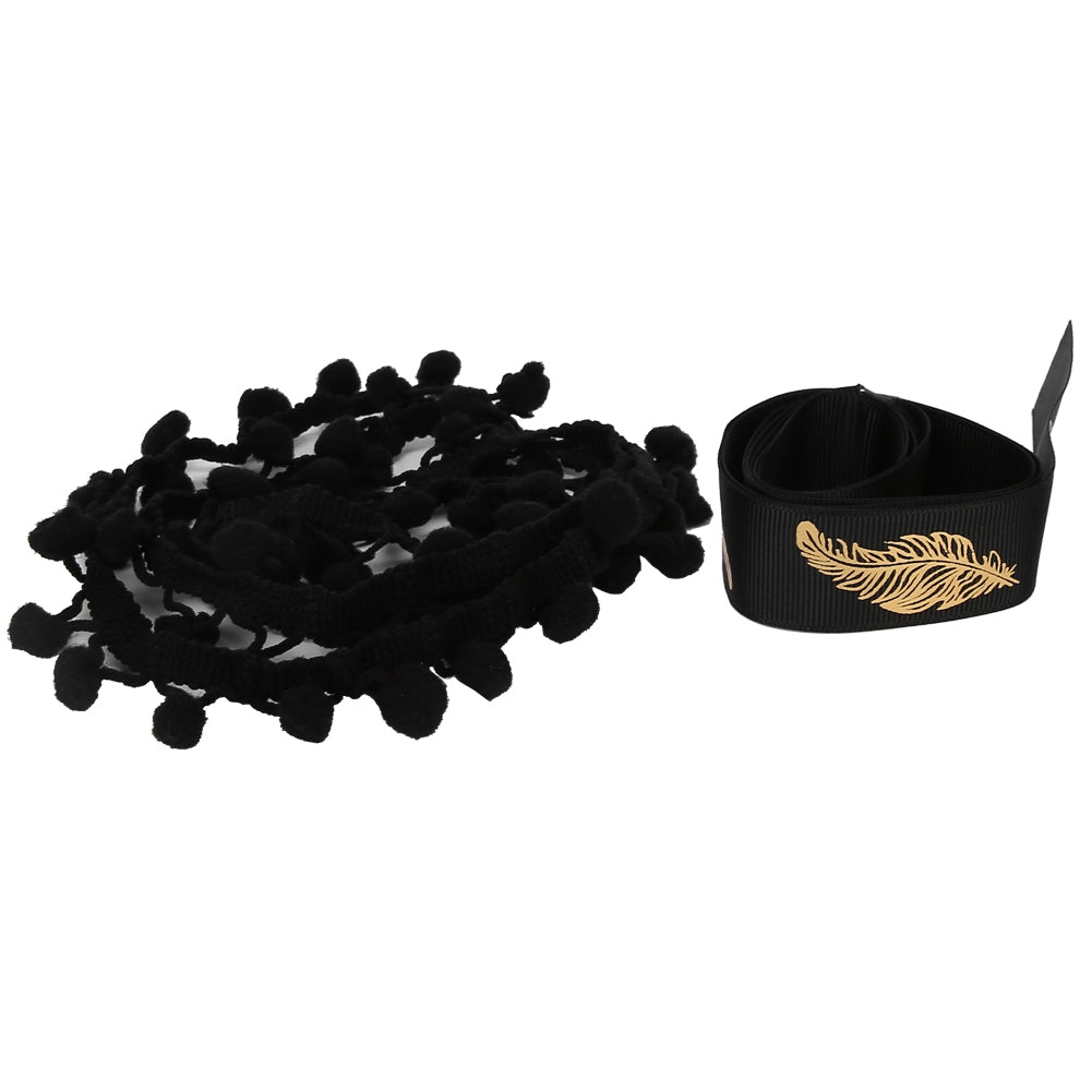 2Pcs 25mm Ribbon/10mm Ball Print Ribbon DIY Gift Wrapping Material Clothing Ornament AccessoryType 4