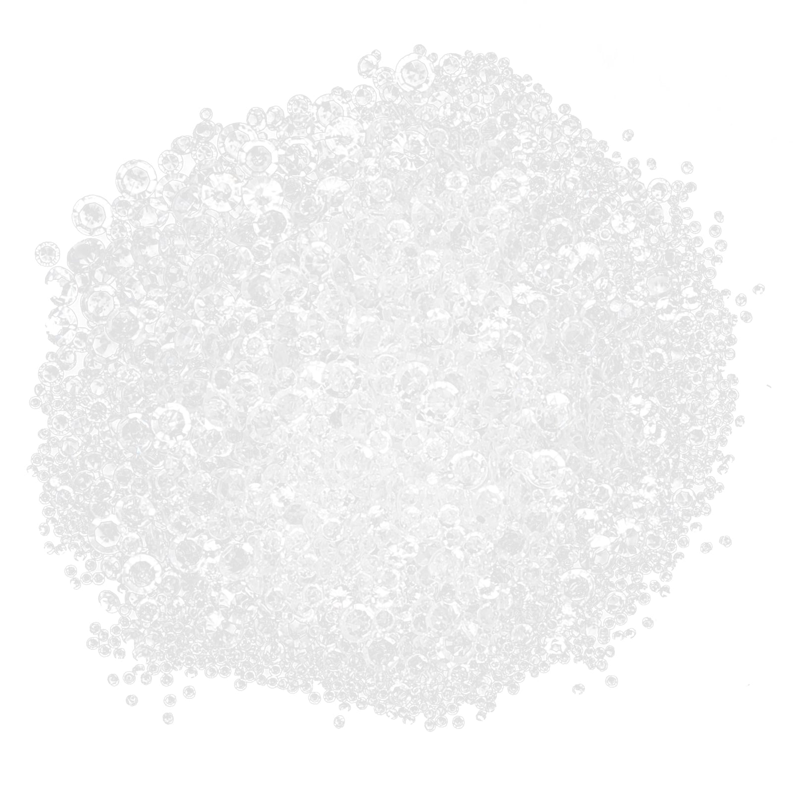 4000 Pcs Acrylic Rhinestones NonToxic OdorFree White Mixed 3/6/10mm for DIY Jewelry Decorations Arts Crafts