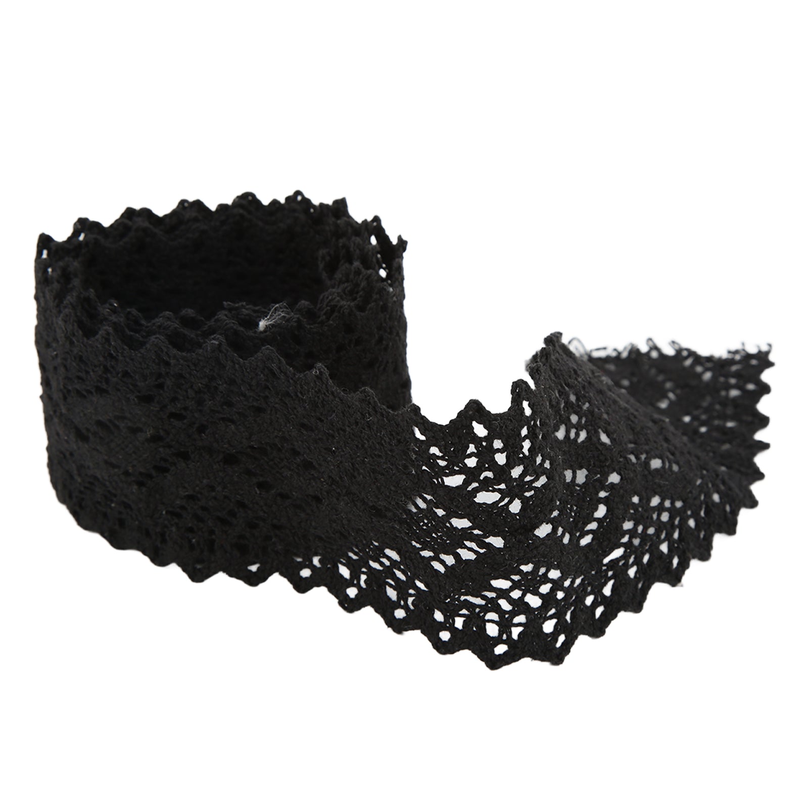 Lace Ribbon Cotton Thread 10 Yards Black Decorative Accessories for Clothing Decoration DIY Curtain