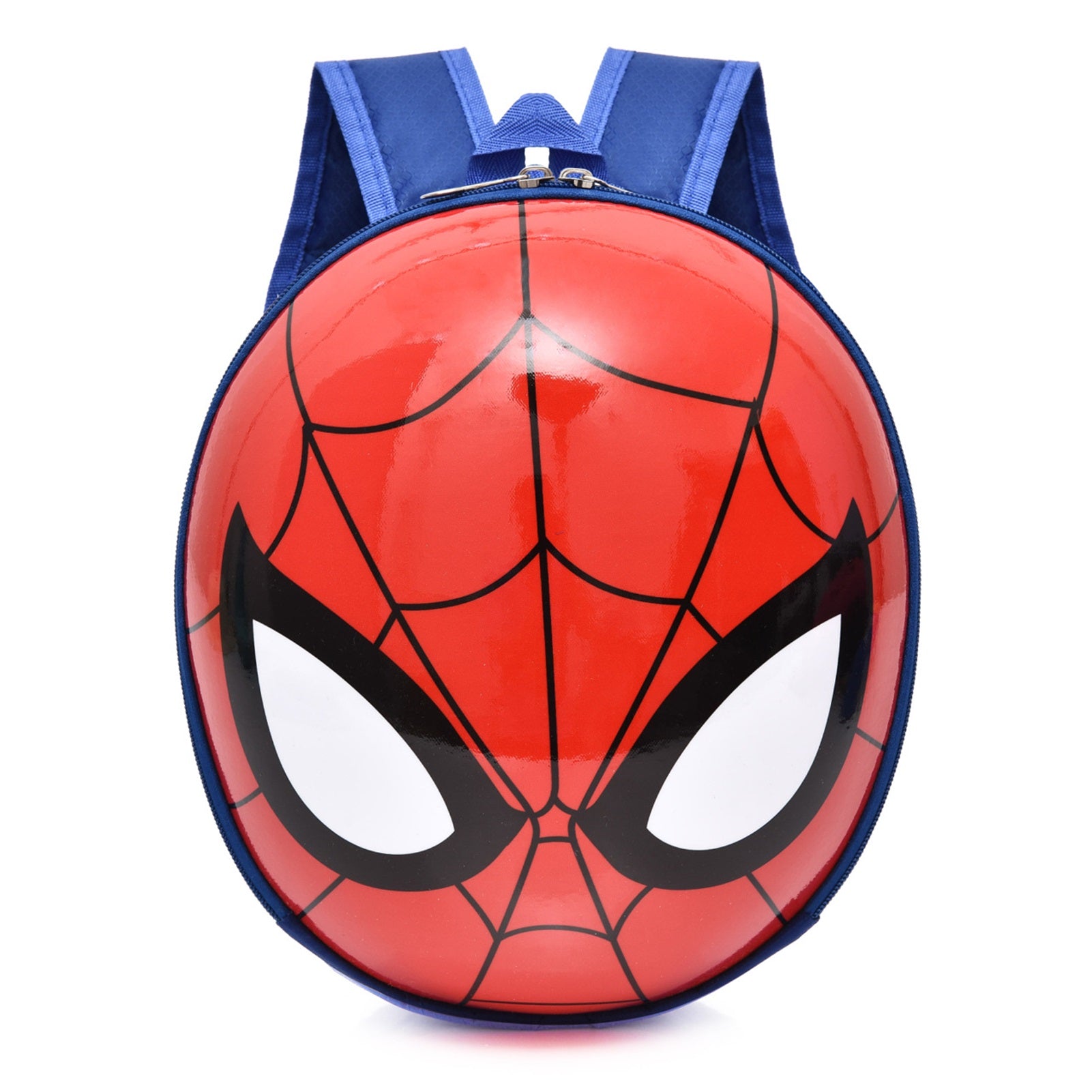 Children Cartoon Backpack Hard Shell Kindergarten Schoolbag Thickened Widened Straps Cute Kid Backpack Spider Man Blue