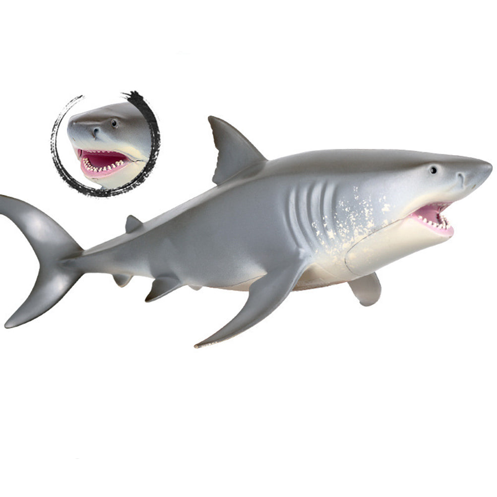 Kids Shark Model Toy Simulation Marine Life Animal Floating Plastic Hollow Realistic Shark Model Toy
