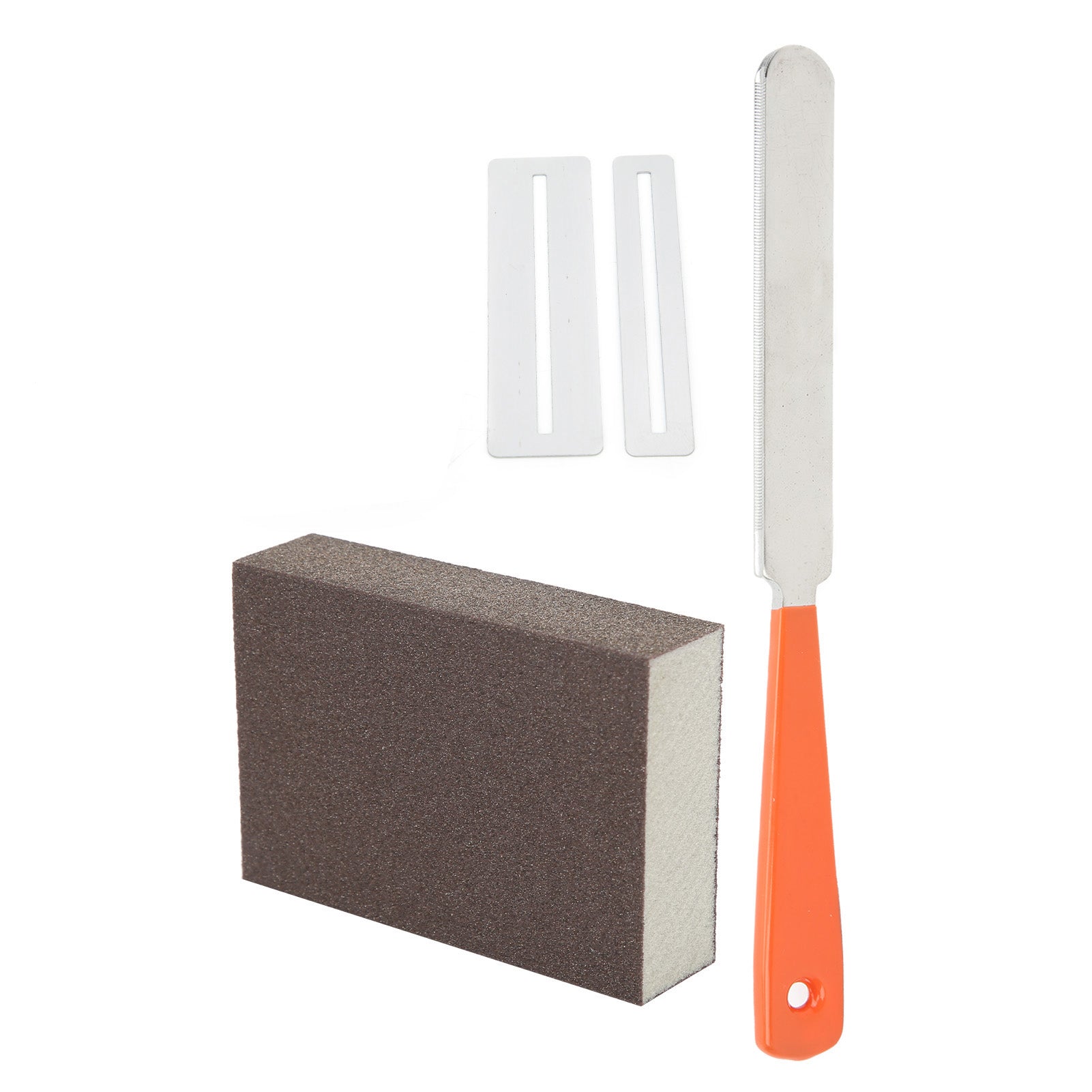 Guitar Repair Tools Stainless Steel File Grinding and Polishing Gasket Guitar Fret Maintain(File Gasket Polishing Sponge Block M02082 )