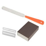 Guitar Repair Tools Stainless Steel File Grinding and Polishing Gasket Guitar Fret Maintain(File Gasket Polishing Sponge Block M02082 )