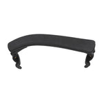 Rubber Violin Shoulder Rest Adjustable NonSlip Support Holder with Thick Foam for 4/4 3/4(Black )