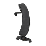Rubber Violin Shoulder Rest Adjustable NonSlip Support Holder with Thick Foam for 4/4 3/4(Black )