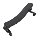 Rubber Violin Shoulder Rest Adjustable NonSlip Support Holder with Thick Foam for 4/4 3/4(Black )