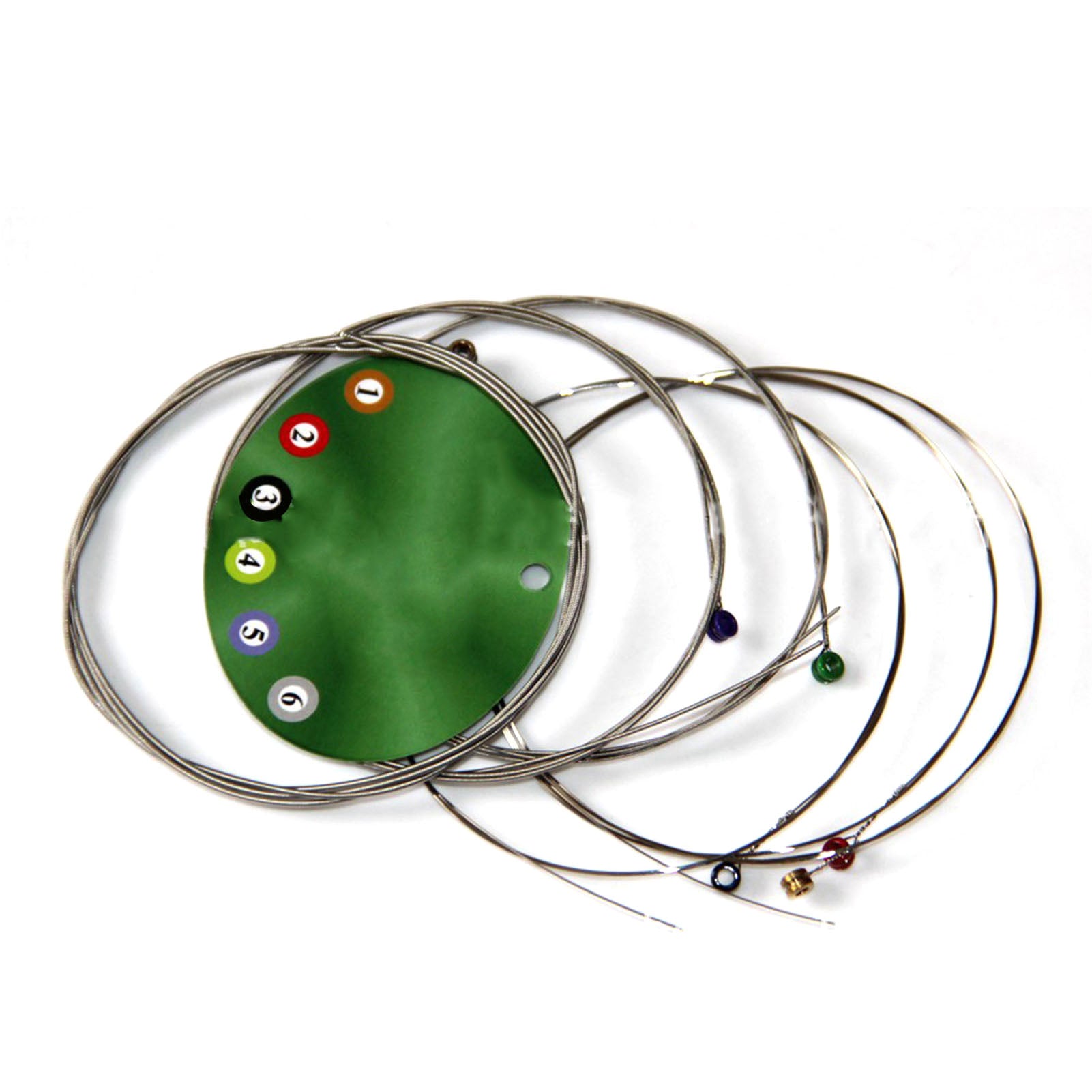 6Pcs Electric Guitar String Ball End E B G D A Hex Core Instrument Accessory for Replacement