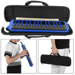 Melodica 32 Key Wind Musical Instrument Suitable for Beginner Practice Bag F32s(Blue )