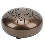 5.5in Tongue Drum 8 Tone Steel Ti Alloy Hand Drum Set Percussion Instrument Tiger Pattern