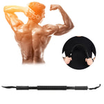 Arm Power Exerciser Spring Forearm Strength Muscle Trainer Chest Expander Gym EquipmentBlack 30KG