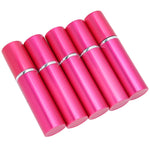 Aluminum Refillable Perfume Spray Bottle Portable Empty Perfume Atomizer 10ml x 5pcsRose Red