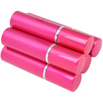 Aluminum Refillable Perfume Spray Bottle Portable Empty Perfume Atomizer 10ml x 5pcsRose Red