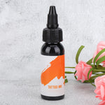 Professional Tattoo Ink Long Lasting Fast Coloring Tattoo Pigment (Orange Label) 29.6ml(Black )