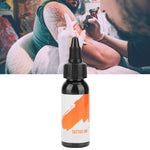 Professional Tattoo Ink Long Lasting Fast Coloring Tattoo Pigment (Orange Label) 29.6ml(Black )