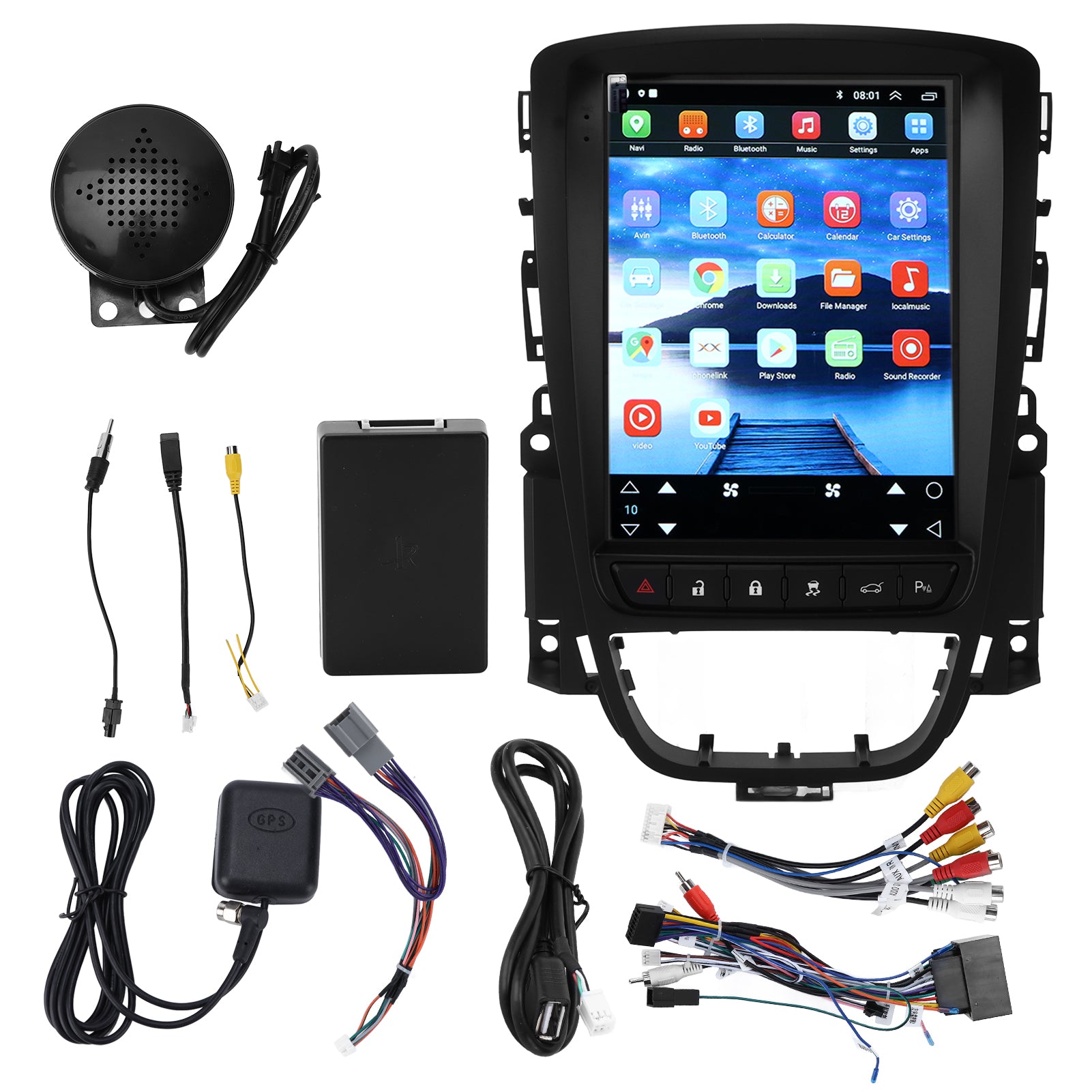 10.4in Car Stereo 1080P Bluetooth GPS Navigation Screen for Android 10.1 Replacement for Buick Excelle 20102014(1+32G )