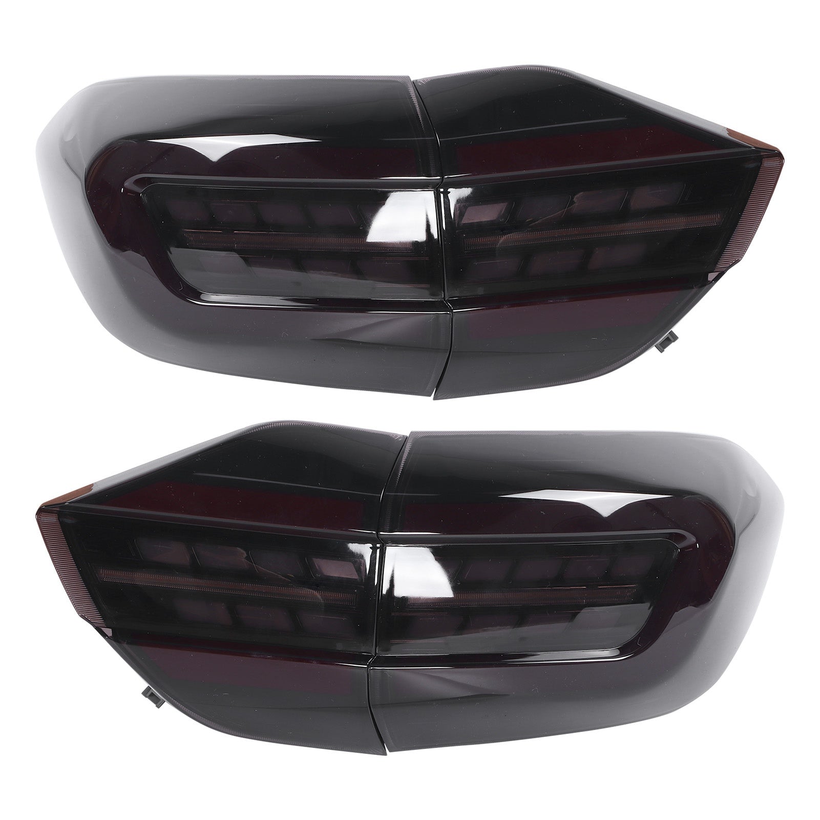 Full LED Tail Lights Assembly Smoked Lens Waterproof Taillights Fit for Ford Everest 2016‑2019