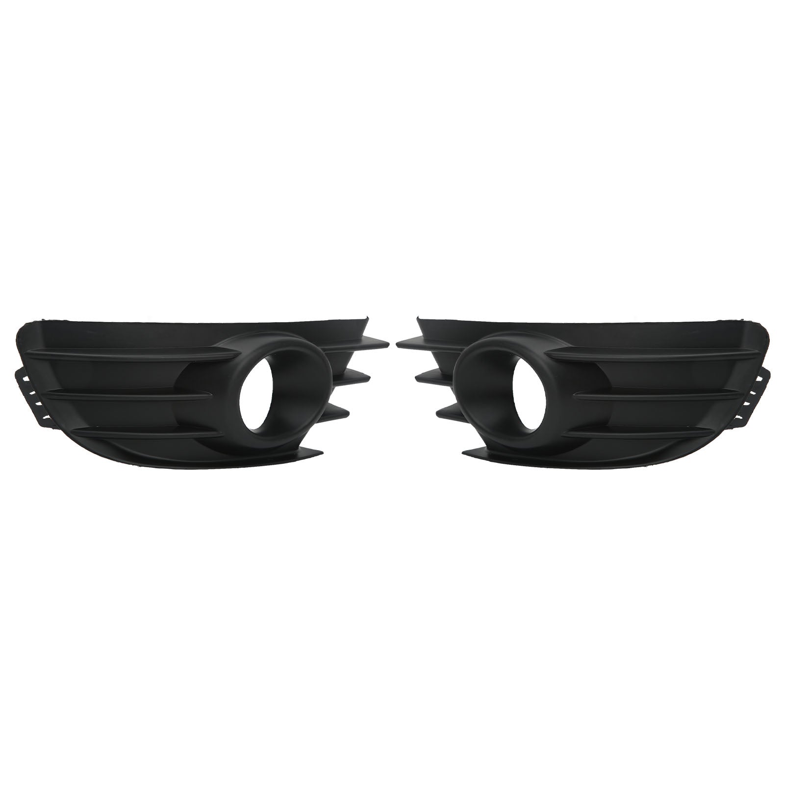 1 Pair Front Bumper Fog Light Grille Black Fog Lamp Cover Trim Replacement for Citroen C4 2004‑2008
