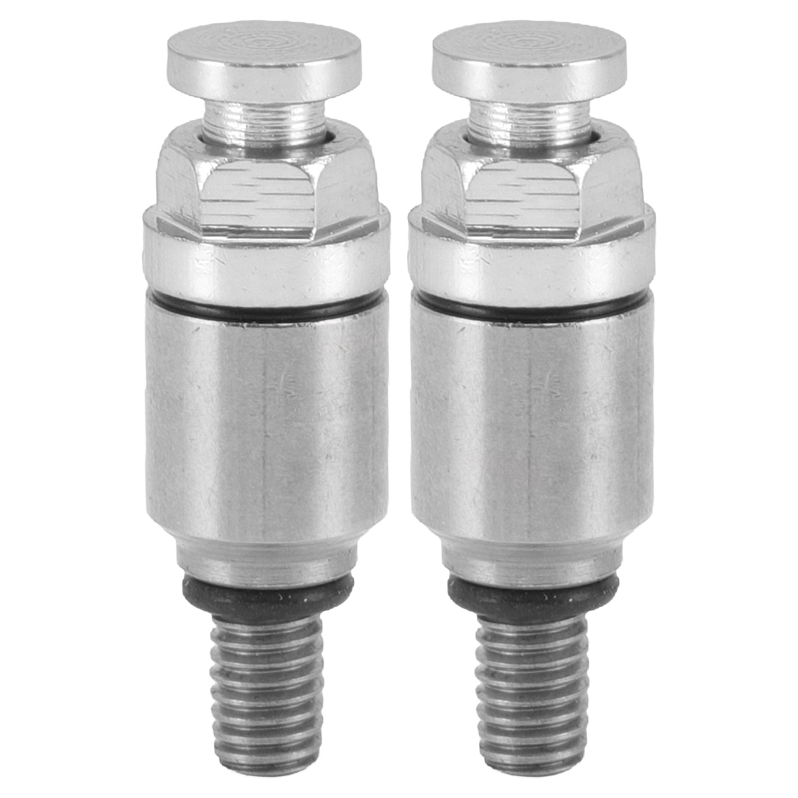 2pcs M5x0.8 Aluminium Alloy Fork Air Bleeder Pressure Relief Valve Replacement for CRF150R CR125R CR250R CRF250R Silver