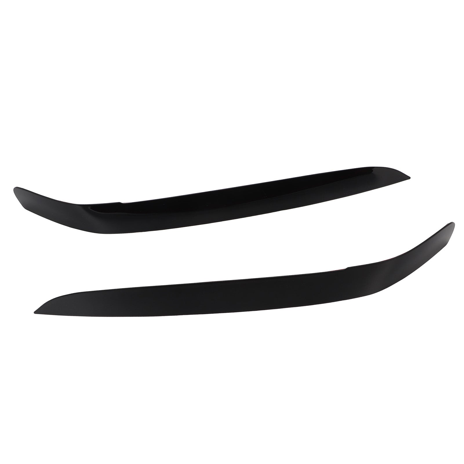 Head Light Eyelid Black Glossy ABS Protective Front Headlight Eyebrow Replacement for Commodore