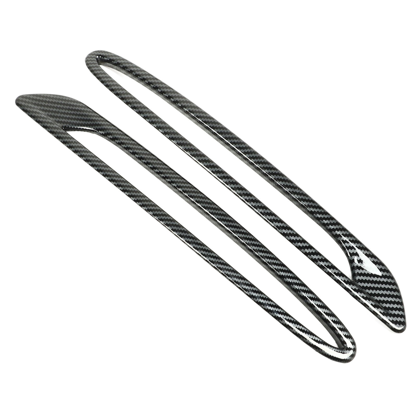 2Pcs Rear Fog Light Lamp Trim Piano Black Replacement for Mercedes‑Benz C‑class W206 2022 Onwards