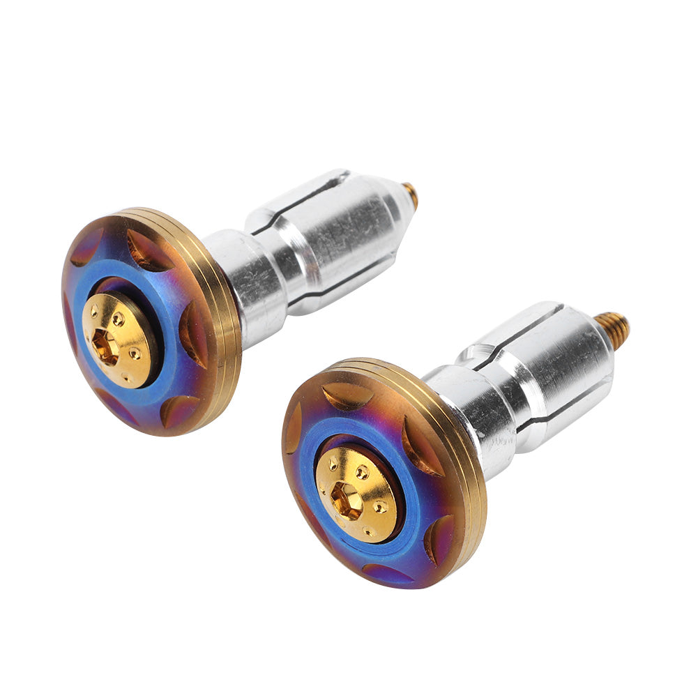 2pcs Universal Motorcycle Handlebar Handle Plug Modified AccessoryGolden