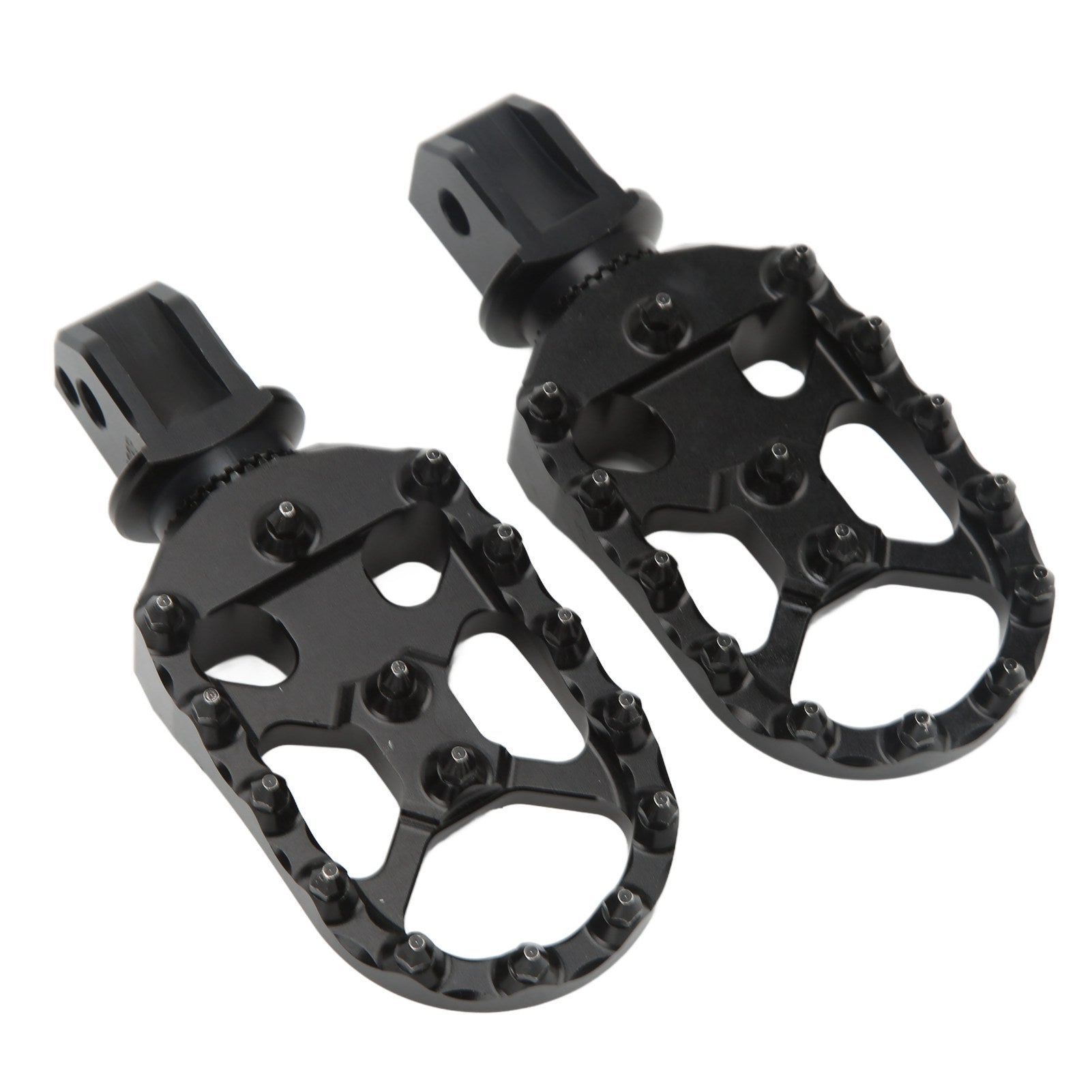 1 Pair Motorcycle Rear Footpegs CNC Aluminum Anodized Surface Replacement for F900R F900XR 2020‑2022 Black