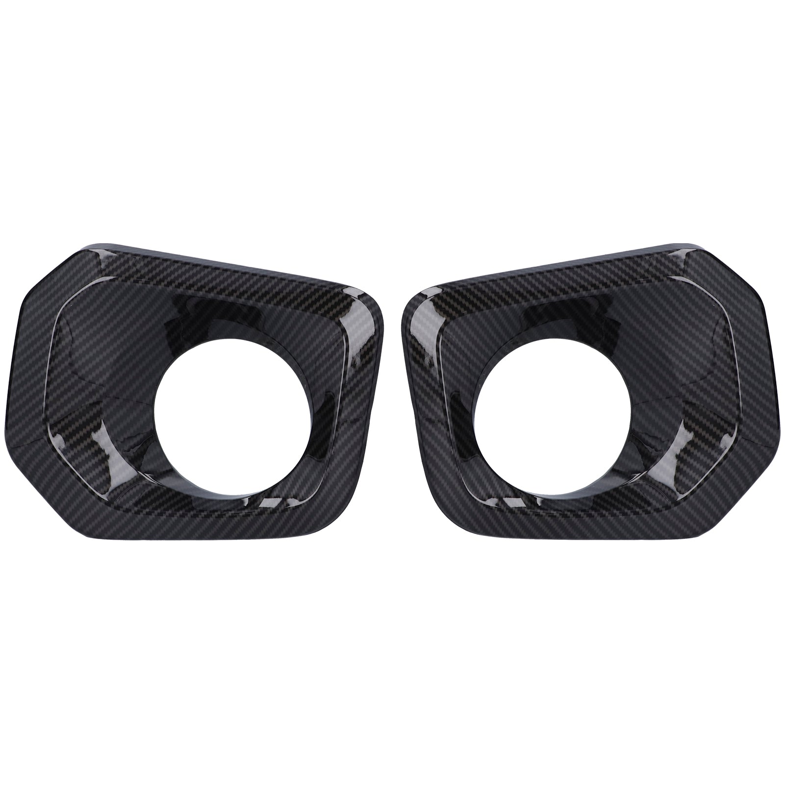 2pcs Front Fog Light Bezel Cover Decoration Carbon Fiber Style for Tacoma 2016-2020