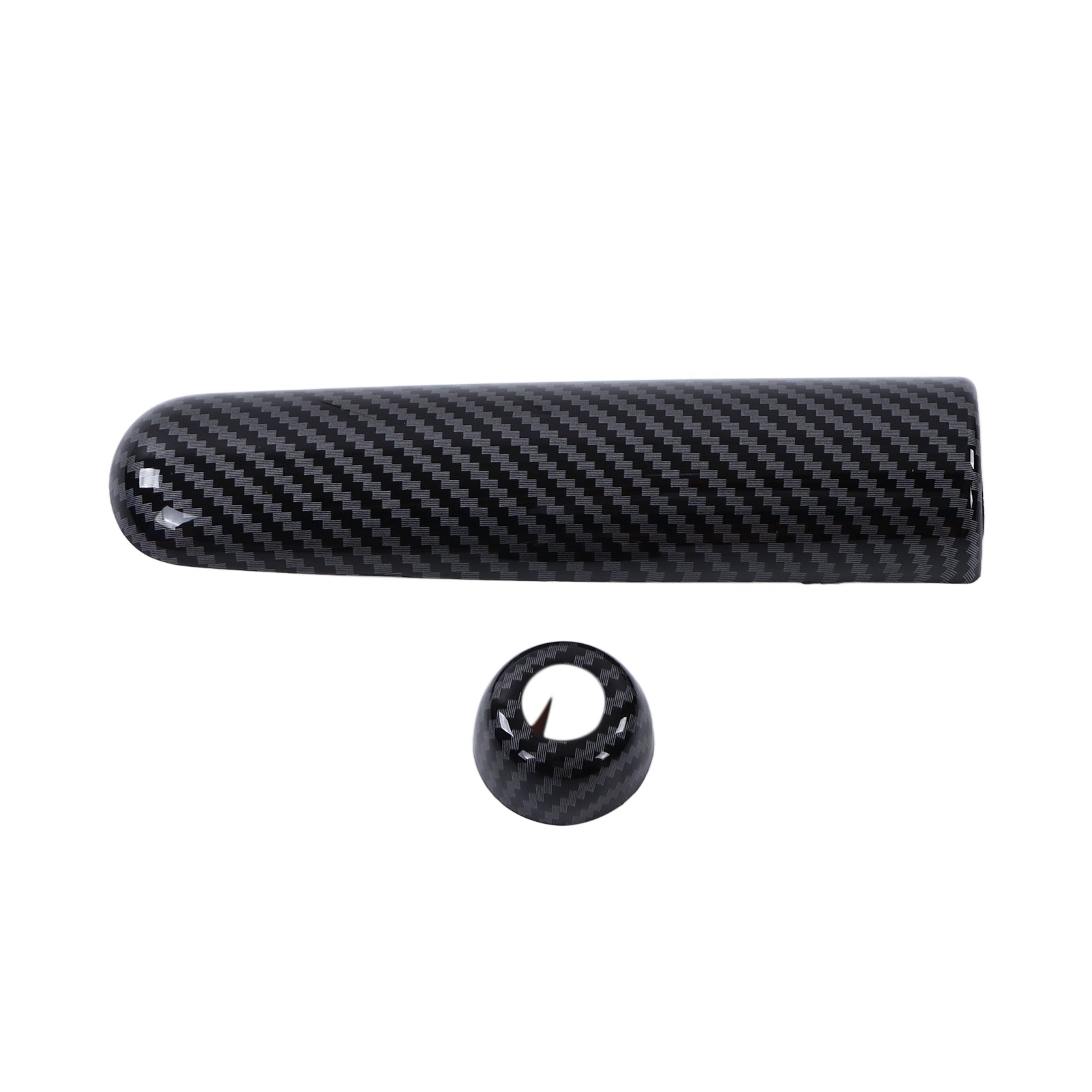 Carbon Fiber Style Handbrake Cover Trims Replacement for Cooper Hatchback F55 F56 F57 2014‑2021