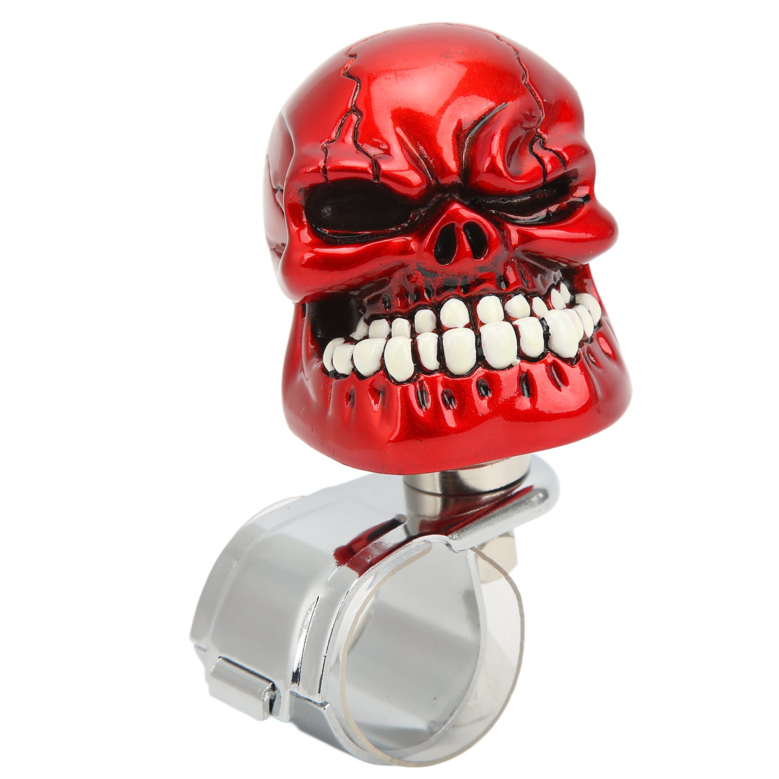 Skull Steering Wheel Knob Spinner Suicide Power Handle for Cars Trucks Tractors BoatsRed