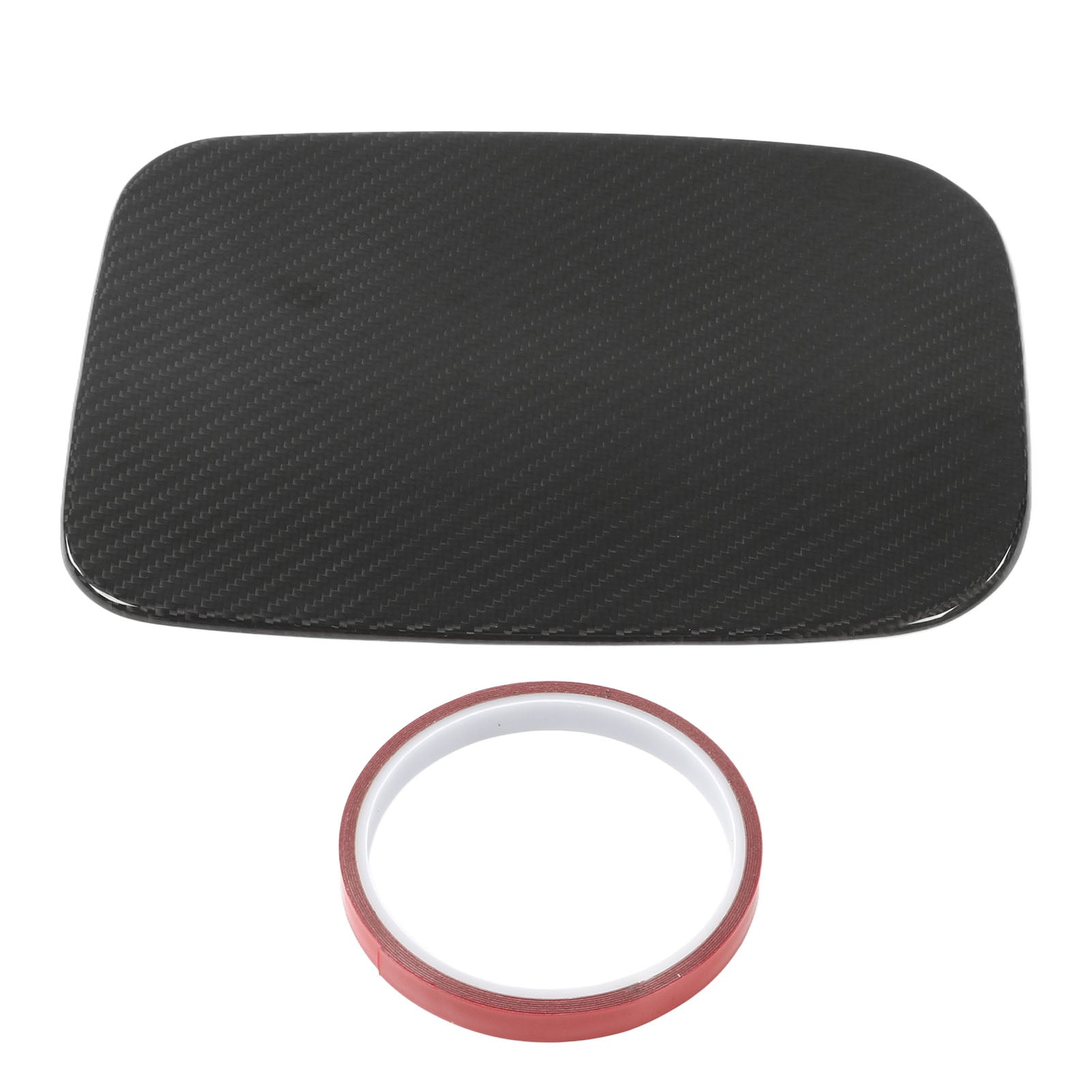 Car Exterior Fuel Tank Cap Decoration Trim Carbon Fiber Replacement for Alphard AH20 2010‑2016