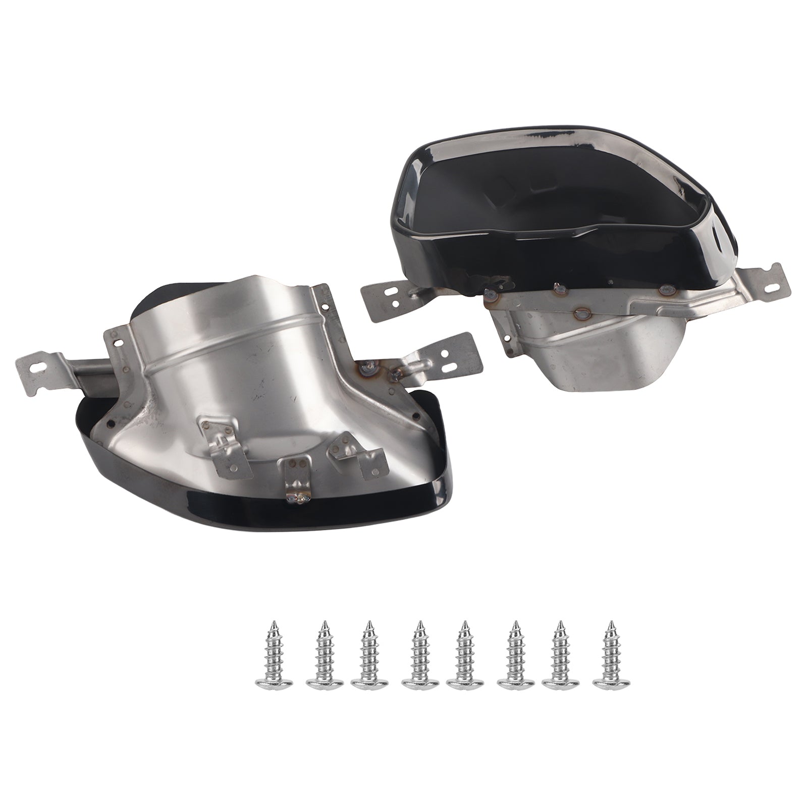 Exhaust Muffler Tips Set End Pipe Trim Replacement for 3 Series G20 G21 M Sport M340 2019‑2021Chrome Black